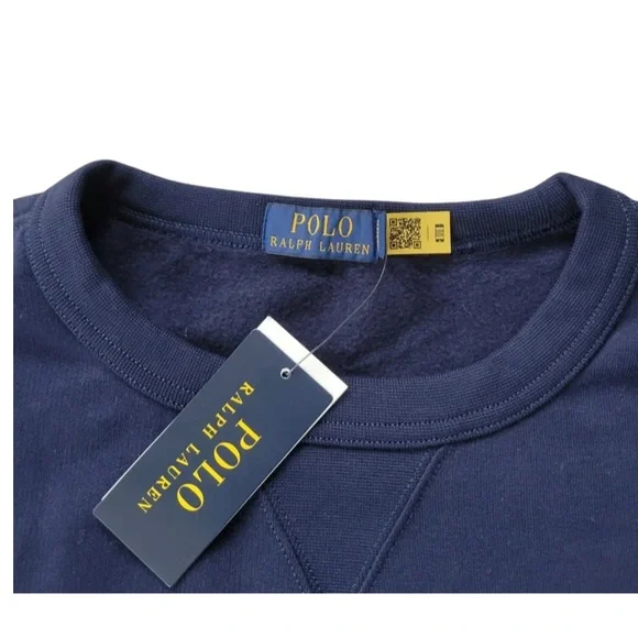 Polo Ralph Lauren Men Team Signature Navy Sweatshirt Crewneck Big &Tall - Picture 5 of 6